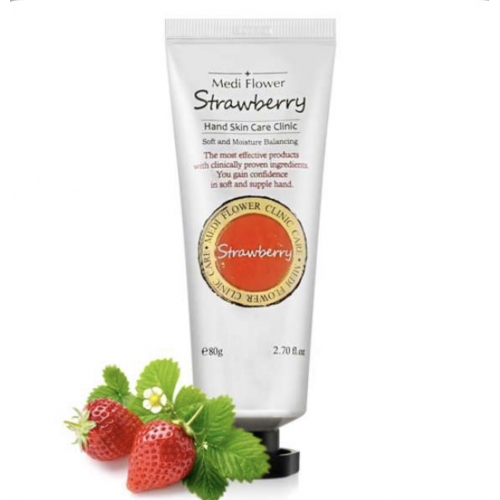 Крем для рук клубника Strawberry Hand Cream 80g Medi Flower