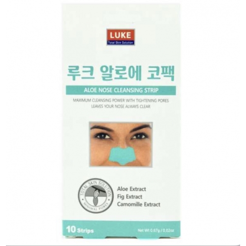 Патчи для носа Aloe Nose Cleansing Strip 10pcs Luke